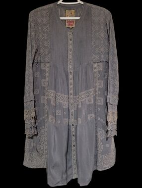 johnny was elexa mesh dress Johnny Was | Dresses | Nwt Biya Johnny Was Elexa Mesh Maxi Printed  Embroidered Dress W Slip S